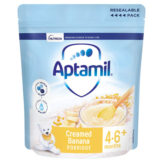 Aptamil Creamed Banana Porridge 4-6+ Months Baby Food ASDA   