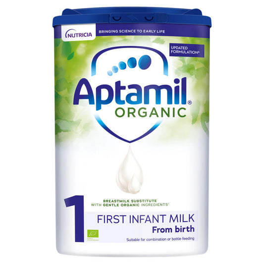 Aptamil Organic 1 First Infant Milk Powder Formula From Birth Baby Milk ASDA   