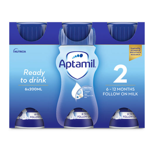 Aptamil 2 Follow On Baby Milk Formula Liquid Multipack 6 Pack Baby Milk ASDA   