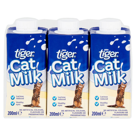 ASDA Tiger Cat Milk Cat Food & Accessories ASDA   