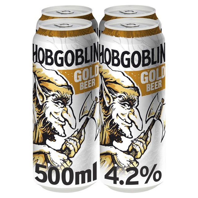 Hobgoblin Gold Ale Beer Cans Beer & Cider M&S   