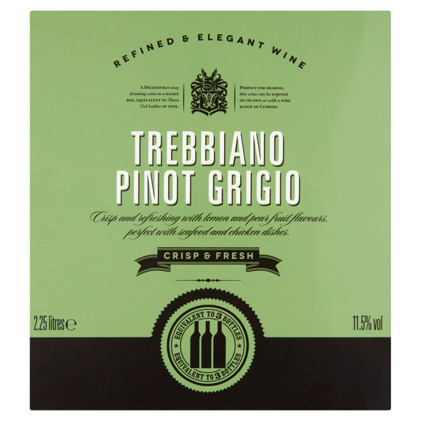 Refined & Elegant Wine Trebbiano Pinot Grigio