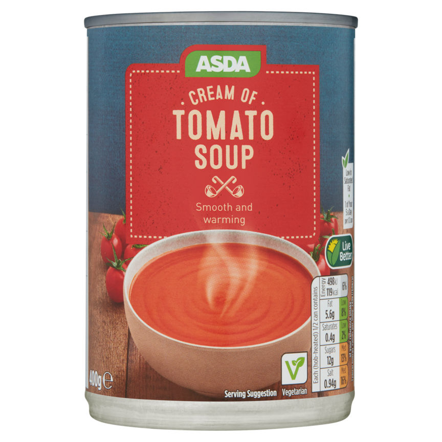 ASDA Cream of Tomato Soup Canned & Packaged Food ASDA   