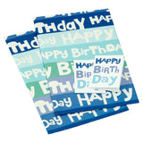 George Home Happy Birthday Blue Flat Gift Wrap & Gift Tags - McGrocer