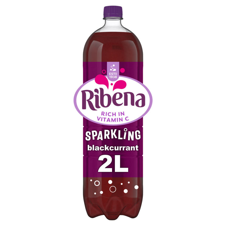 Ribena Sparkling Blackcurrant Fizzy & Soft Drinks ASDA   