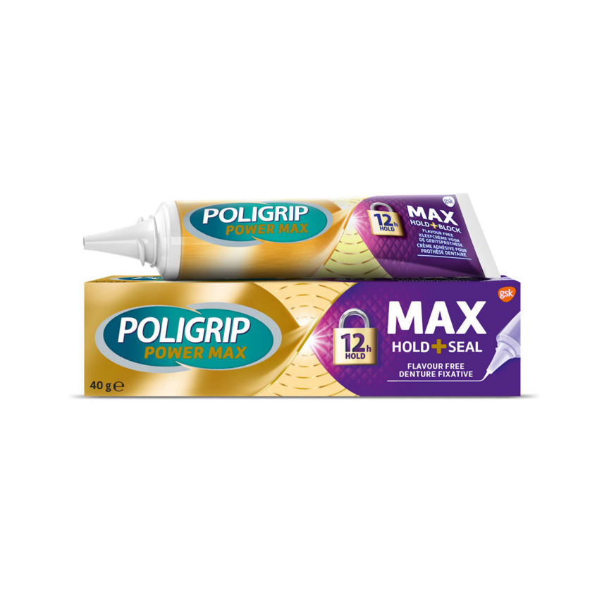 Poligrip Max Seal Denture Fixative Cream Dental ASDA   