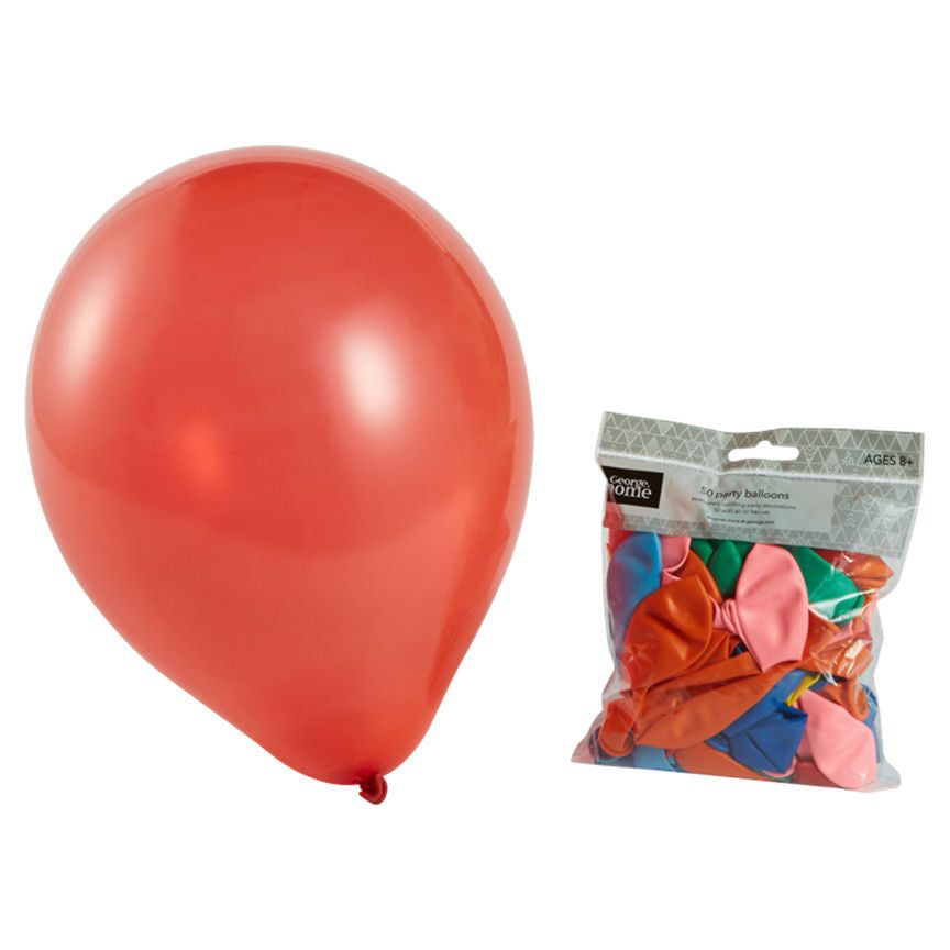 George Home Assorted Colour Balloons General Household ASDA   