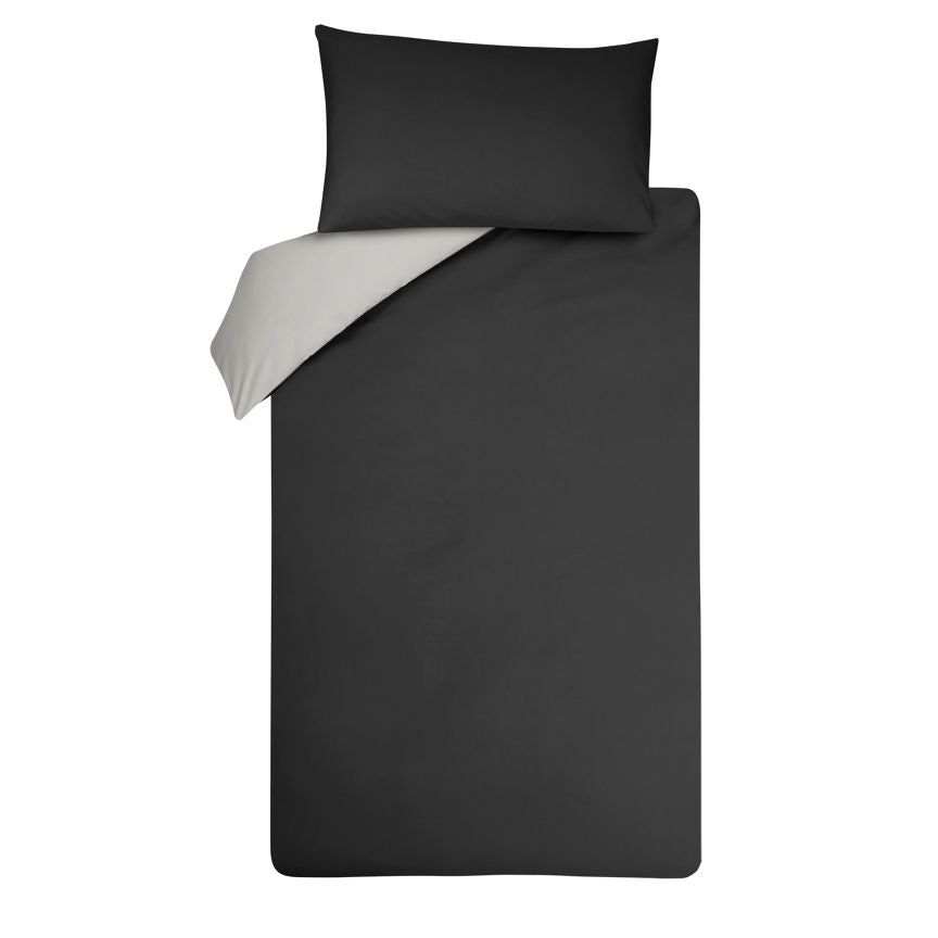 George Home Black Reversible Double Duvet Cover General Household ASDA   