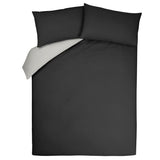 George Home Black Reversible King Duvet Cover General Household ASDA   