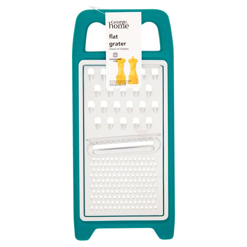 George Home Plastic Flat Grater Turquoise