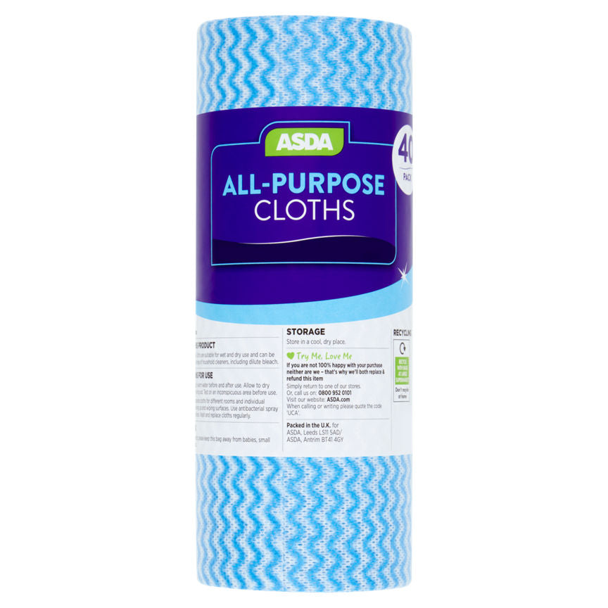 ASDA 40 All-Purpose Cleaning Cloths