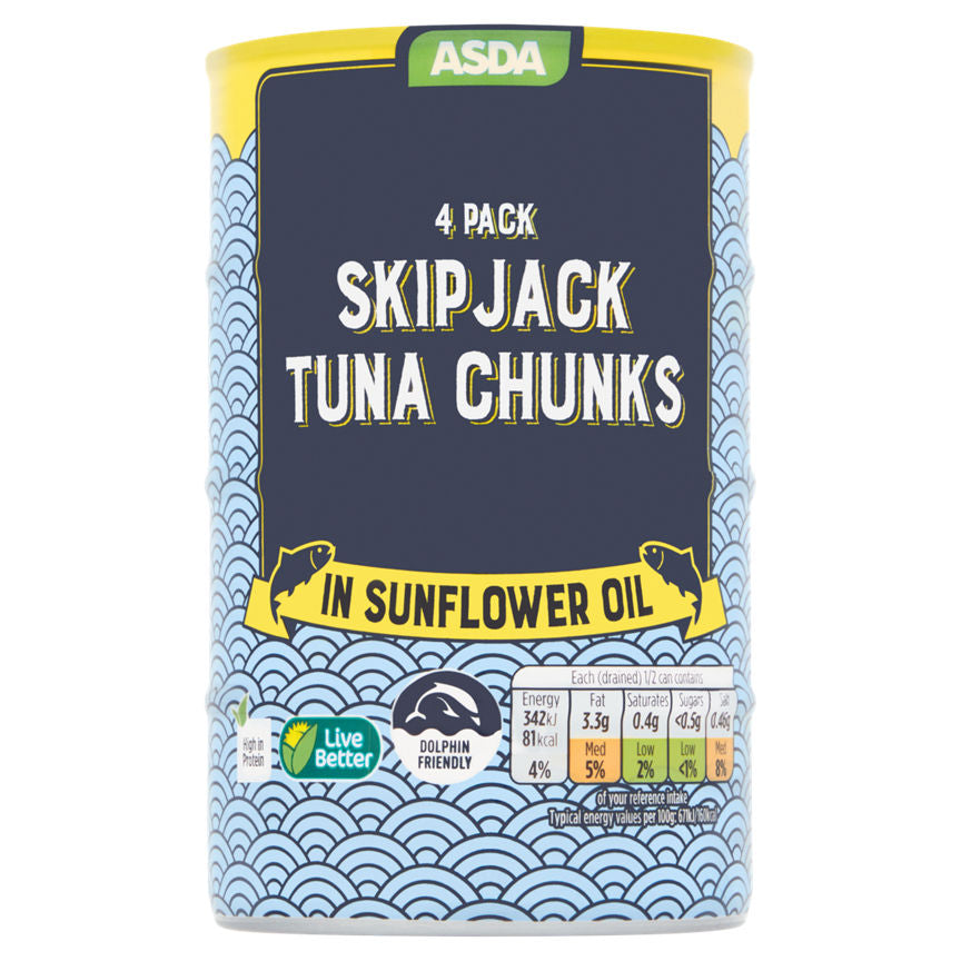 ASDA Skipjack Tuna Chunks in Sunflower Oil GOODS ASDA   