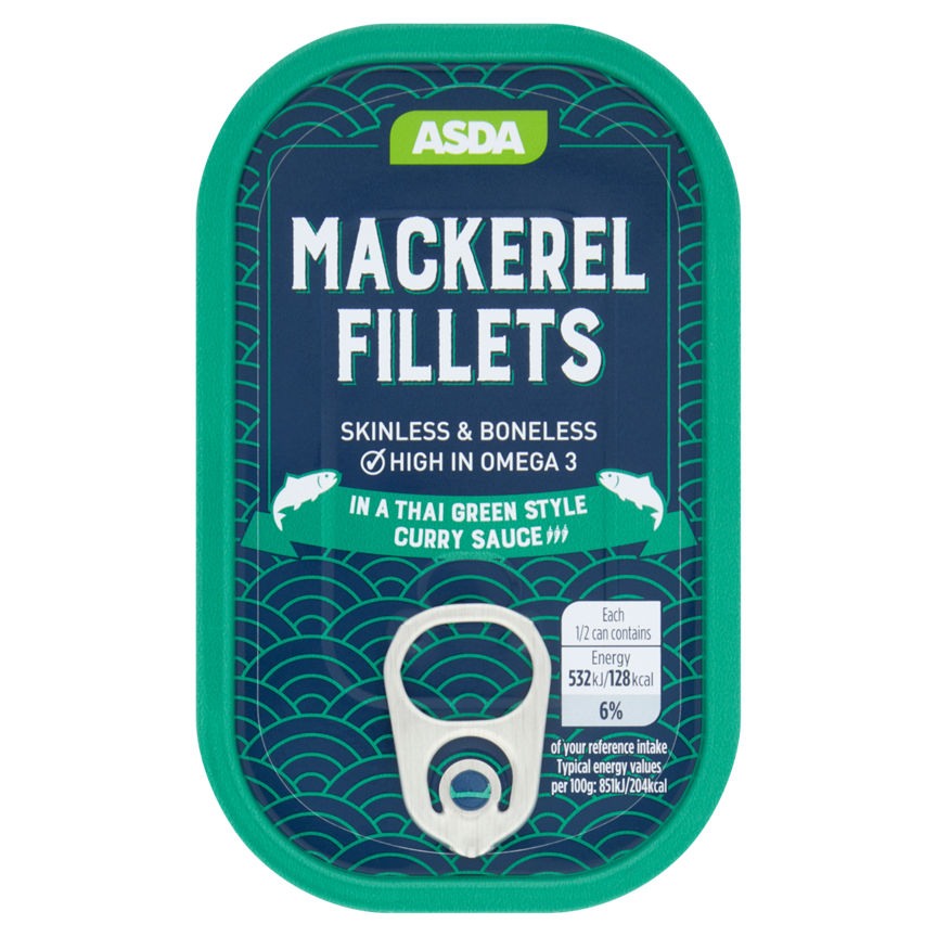 ASDA Mackerel Fillets in a Thai Green Curry Sauce GOODS ASDA   