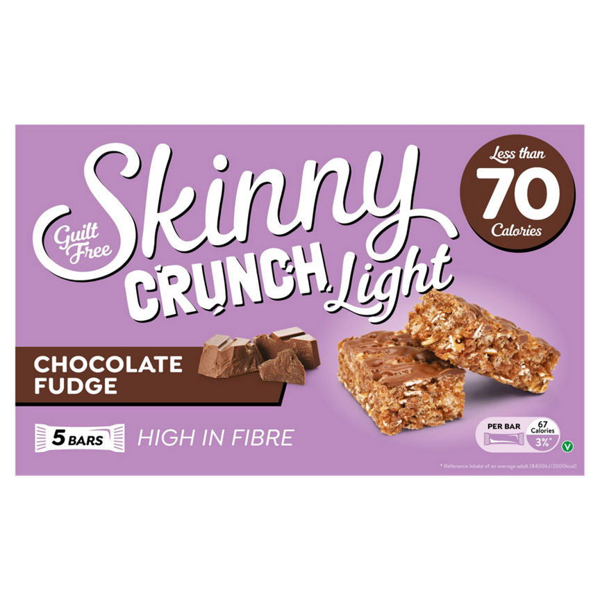 Skinny Crunch Light Chocolate Fudge Bars 5x