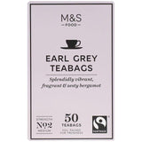 M&S Fairtrade Earl Grey Tea Bags Miscellaneous M&S   