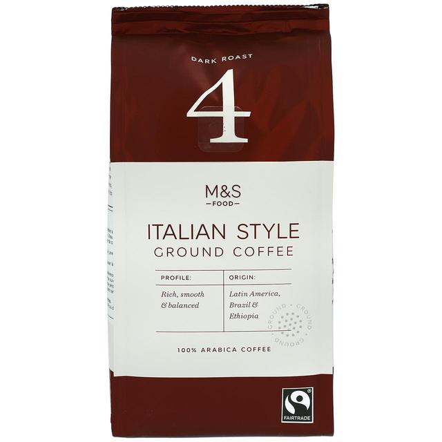 M&S Fairtrade Italian Ground Coffee Tea M&S   