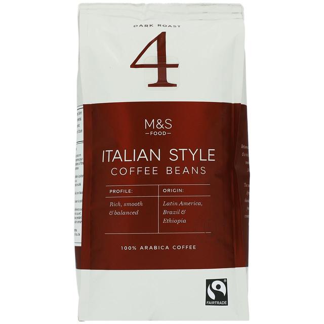 M&S Fairtrade Italian Coffee Beans Fairtrade M&S   