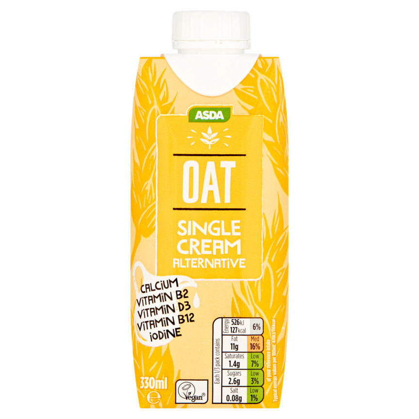 ASDA Free From Oat Single Cream Alternative