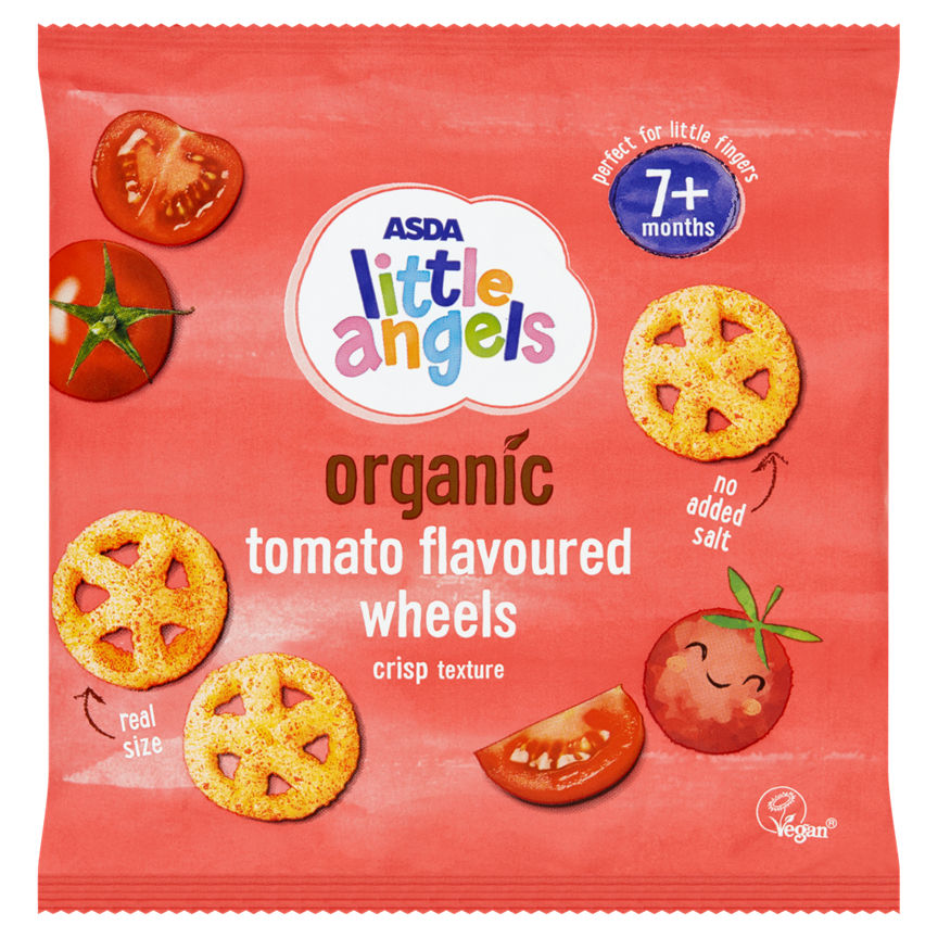 ASDA Little Angels Organic Tomato Flavoured Wheels 7+ Months