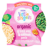 ASDA Little Angels Organic Green Veg & Salmon Pasta 12+ Months GOODS ASDA   