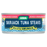 ASDA Skipjack Tuna Steaks in A Little Sunflower Oil Canned & Packaged Food ASDA   