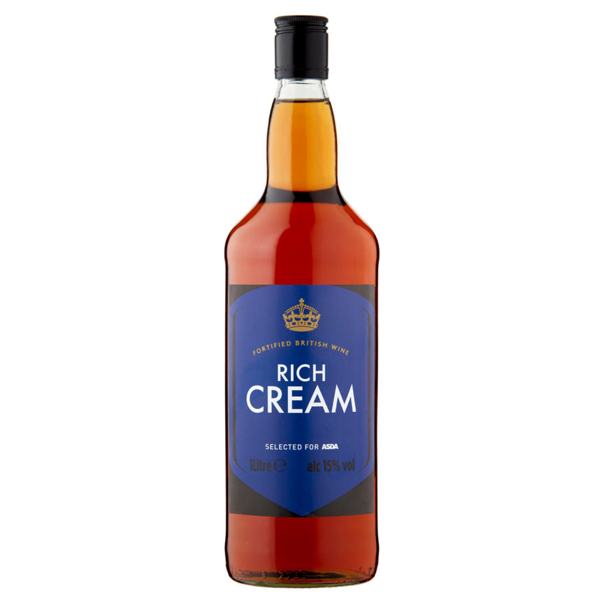 ASDA Rich Cream Fortified British Wine Liqueurs & Spirits ASDA   