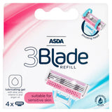 ASDA Female 3 Blade Refill Women's Toiletries ASDA   