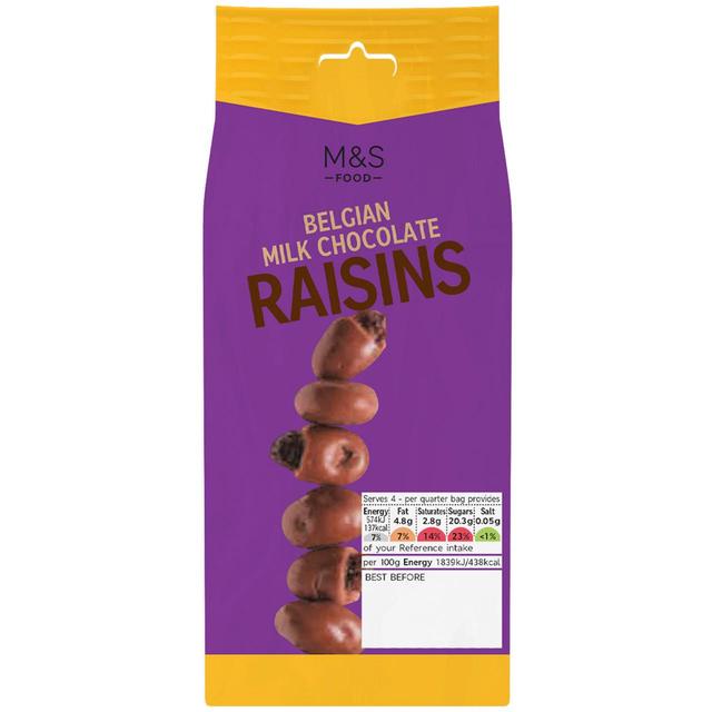 M&S Belgian Milk Chocolate Raisins