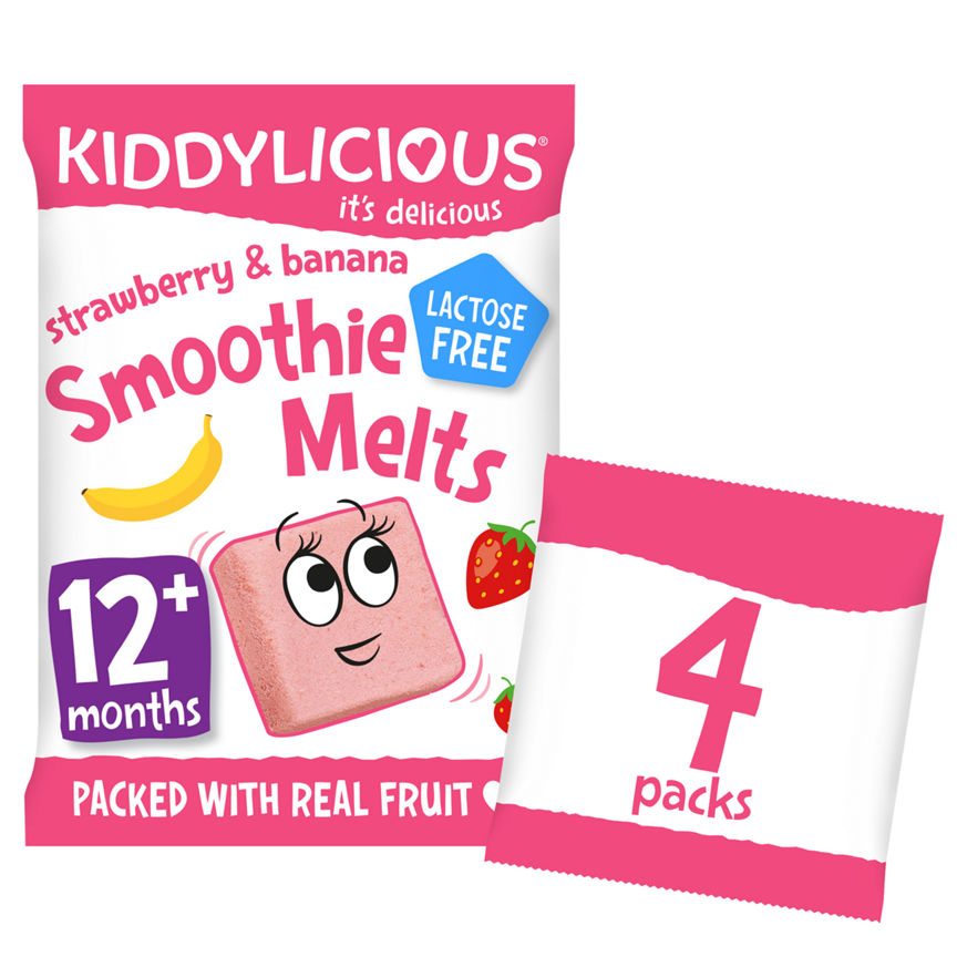 Kiddylicious Strawberry & Banana Smoothie Melts 12+ Months