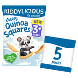 Kiddylicious Cheesy Quinoa Squares 3+ Years 5 Pack Baby Food ASDA   