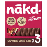 Nakd Raspberry Cocoa Chocolish Raw Fruit & Nut Bars 3x Cereals ASDA   