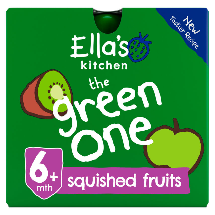 Ella's Kitchen Organic The Green One Smoothie Multipack Pouch 6+ Months GOODS ASDA   