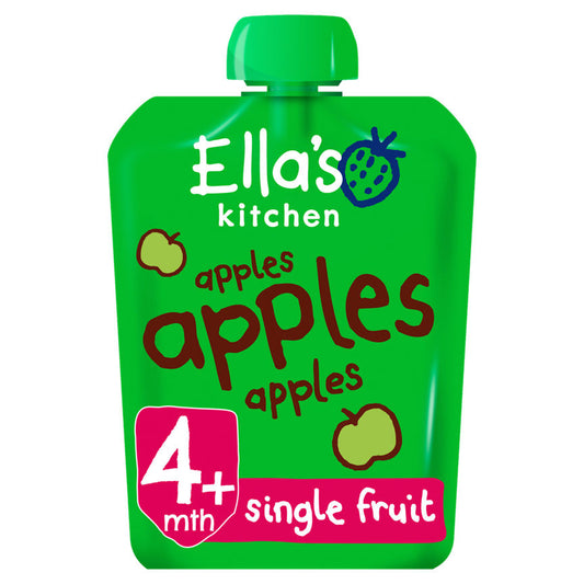 Ella's Kitchen Organic Apples First Tastes Baby Pouch 4+ Months Baby Food ASDA   