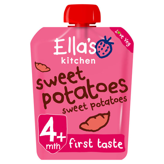 Ella's Kitchen Organic Sweet Potatoes First Tastes Baby Pouch 4+ Months Baby Food ASDA   