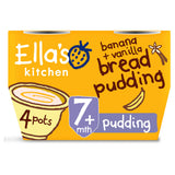 Ella's Kitchen Organic Banana and Vanilla Bread Pudding Baby Dessert Pot Multipack 7+ Months Baby Food ASDA   