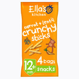 Ella's Kitchen Organic Carrot and Lentil Crunchy Sticks Multipack Snack 12+ Months GOODS ASDA   