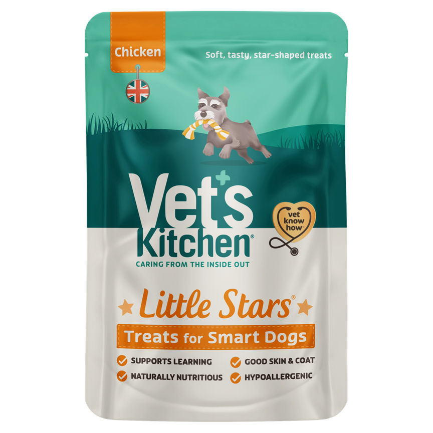 Vet's Kitchen Little Stars Treats for Smart Dogs Chicken Dog Food & Accessories ASDA   