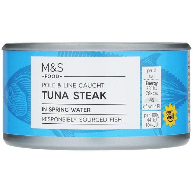 M&S Tuna Steak in Spring Water Food Cupboard M&S Default Title  