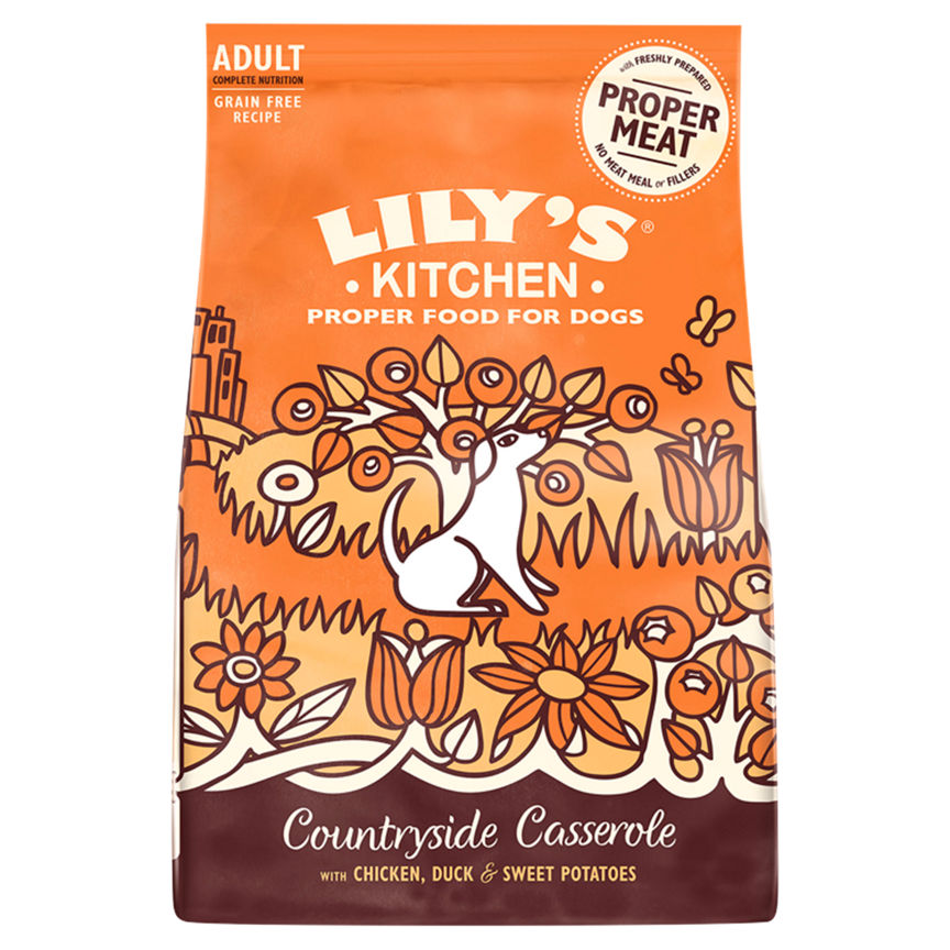 Lily's Kitchen Chicken & Duck Countryside Casserole Complete Adult Dry Dog Food