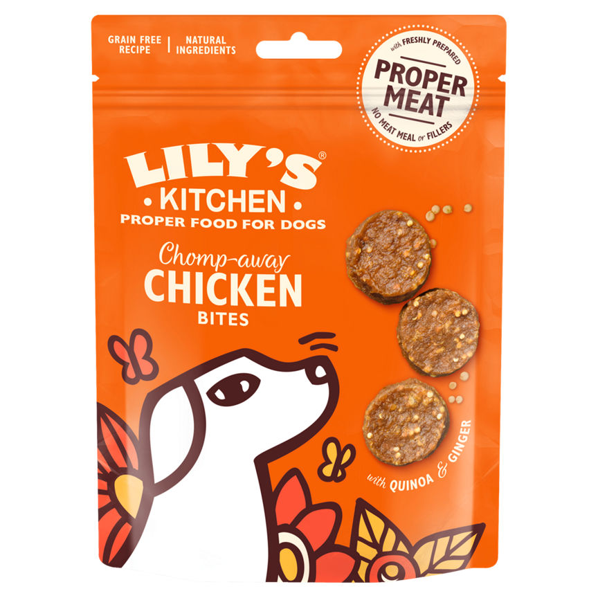 Lily's Kitchen Chomp-Away Chicken Bites Dog Treats