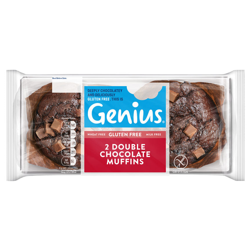 Genius Gluten Free 2 Double Chocolate Muffins Free From ASDA   