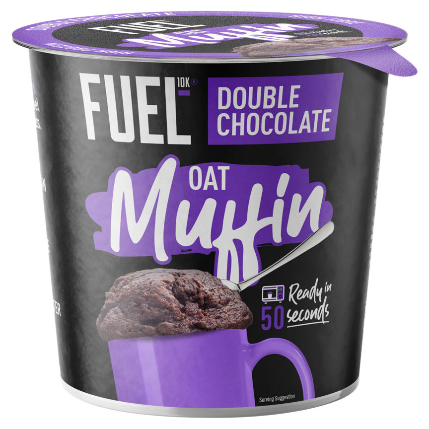 FUEL10K High Protein Double Chocolate Oat Muffin Pot Cereals ASDA   