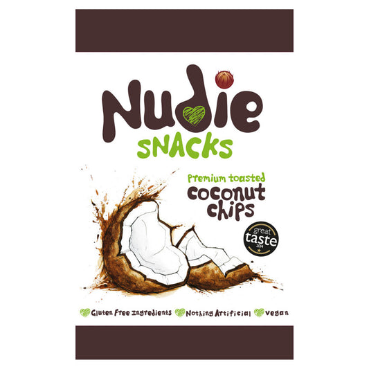 Nudie Snacks Premium Toasted Coconut Chips Sugar & Home Baking ASDA   
