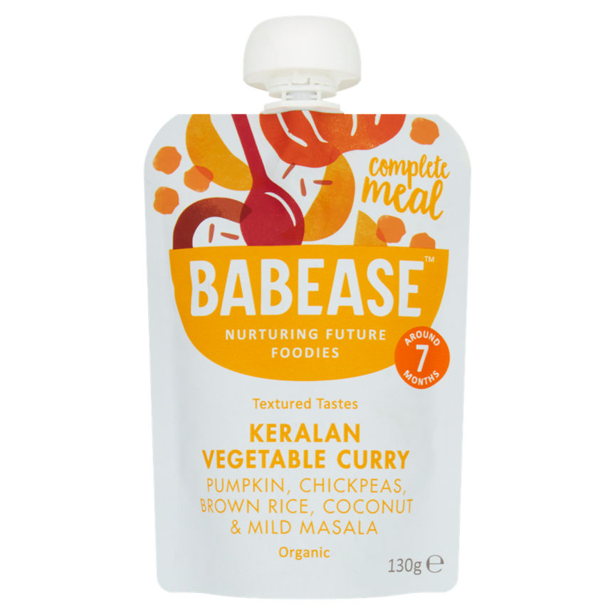 Babease Organic Keralan Vegetable Curry Around 7 Months Baby Food ASDA   