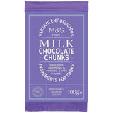 M&S Milk Chocolate Chunks Food Cupboard M&S Default Title  