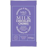 M&S Milk Chocolate Chunks Food Cupboard M&S   