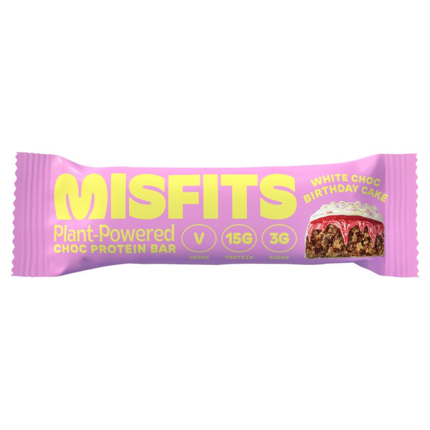 Misfits Plant-Powered Birthday Cake Protein Bar