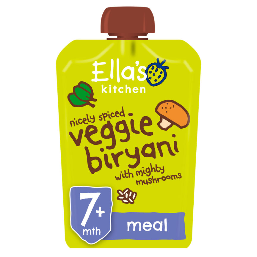 Ella's Kitchen Veggie Biryani with Mighty Mushrooms from 7+ Months GOODS ASDA   