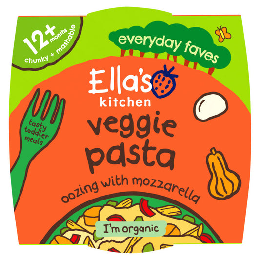Ella's Kitchen Veggie Pasta Oozing with Mozzarella 12+ Months Baby Food ASDA   