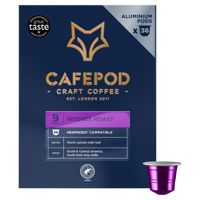 CafePod Intense Roast Nespresso Compatible Aluminium Coffee Pods Tea M&S Default Title  